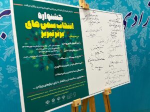 پوستر جشنواره انتخاب سمن‌های برتر تبریز، رونمایی شد